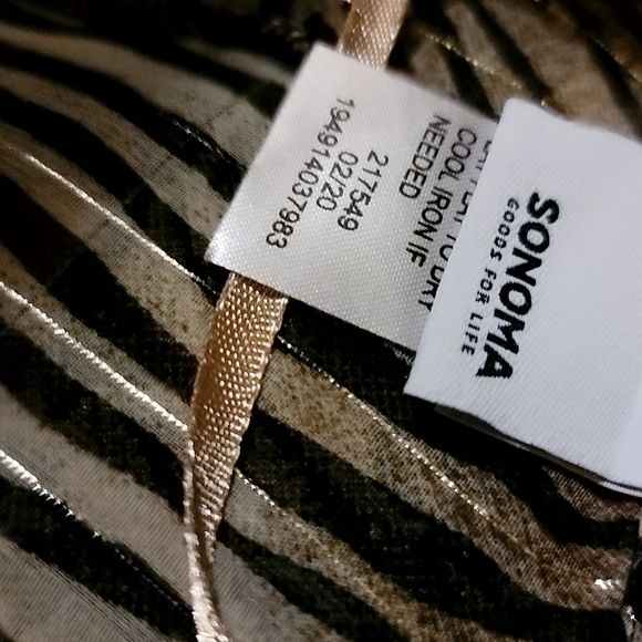 Sonoma Tops Sonoma Goods For Life Animal Print Kimono Wcuffed Bell